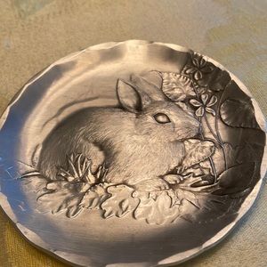 Wendell august round pewter plate